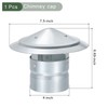 YOKIVE 1 Pcs 4-Inch Round Chimney Cap, Galvanized Iron Cone