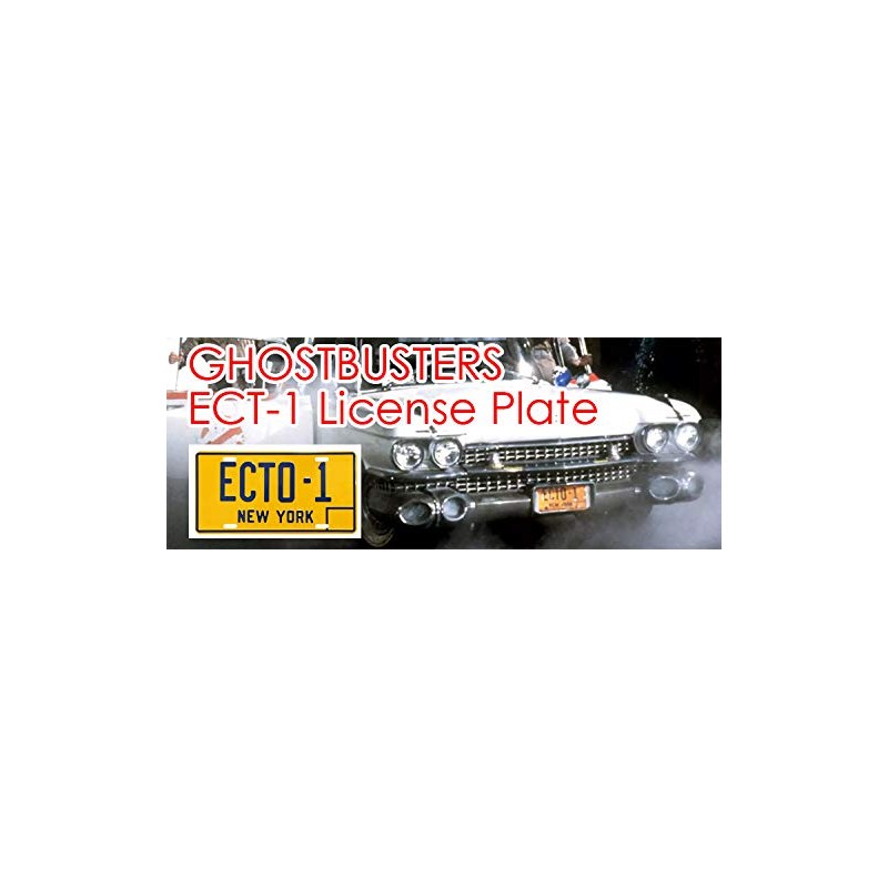 Movie License Plate ECTO-1 Ghostbusters License Plate License Plate CM