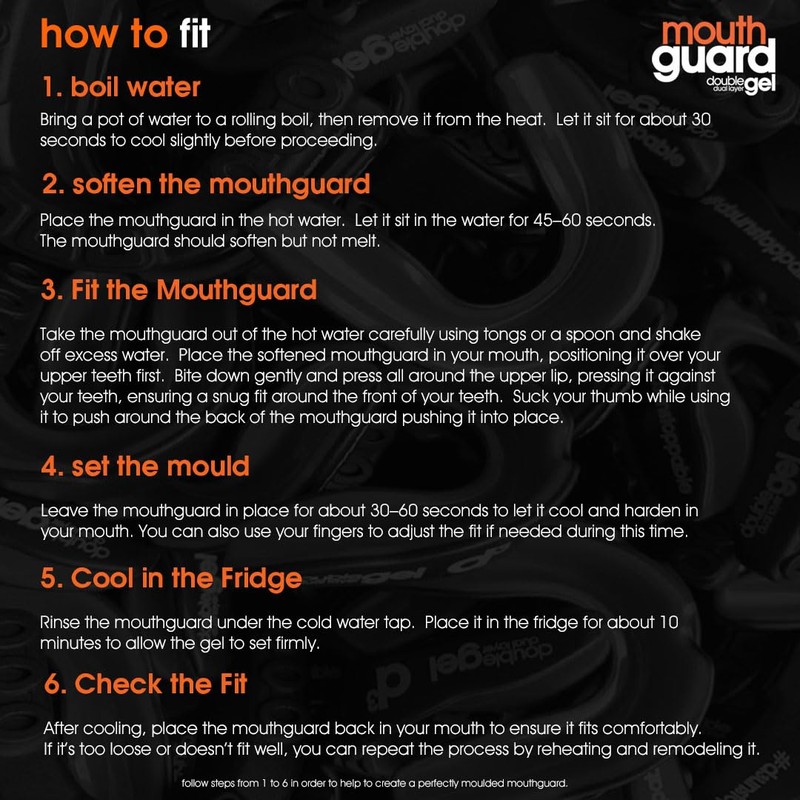 d3 Double Gel Dual Layer Gum Shield Adults Mouth Guard,