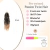 XGY Hair 8 Packs Pre-looped Yanky Twist Crochet Hair 8