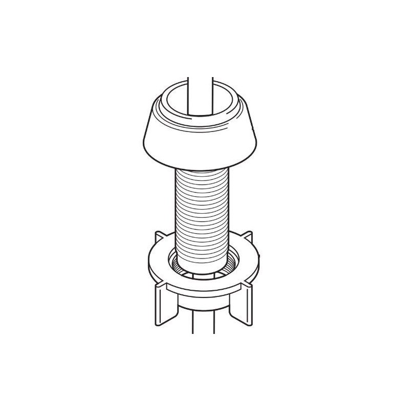Delta Faucet RP50787 Gala, Vegetable spray support, Chrome