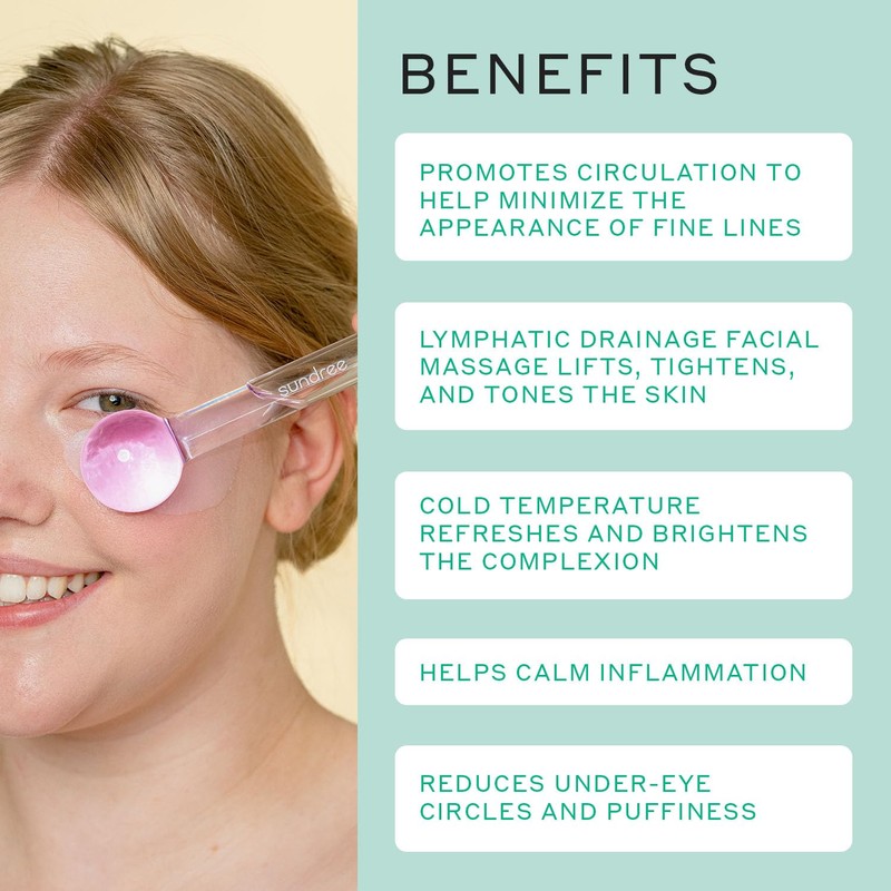 sundree Cooling Facial Ice Globes | Reduce Puffiness | Tighten