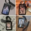 Acrylic Kpop Photocard Holder with Keychain,Credit Card ID Badge Case