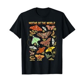 Moth Shirt Moth Animals of the World Entomology Insect Lover T-Shirt