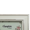 Hampton Frames PALOMA Distressed Square Picture Photo Frame White 5x5