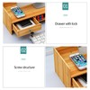 VPABES Office Desk Organizer with Drawers, 2-Tier Computer Holder Monitor