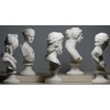 Set 5 Bust Head God Zeus Artemis Aphrodite Hermes Apollo