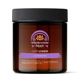 Wholesome Hippy Calm Cream, Arnica Magnesium & Vitamin D3 - (Lavender)