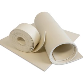 Nitrile Off White Rubber - .125" Thick x 36" x 36" - Cushion and Protection as Gasket or Liner in Food Processing Easy to Clean Oil Resistant Food Grade Materials Smooth Finish with Clean Look