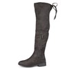 Brinley Co Women's Spur Over The Knee Boots, gray