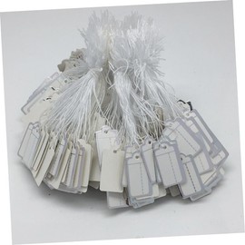 Ciieeo 500pcs Jewelry Price Tags Silver Edge Paper Cards for for Necklace Earring Bracelet Pricing for Jewelry Shops and Crafts