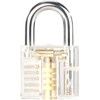 AGT Clear Lock: Clear Lock Picking Practice Lock with 2