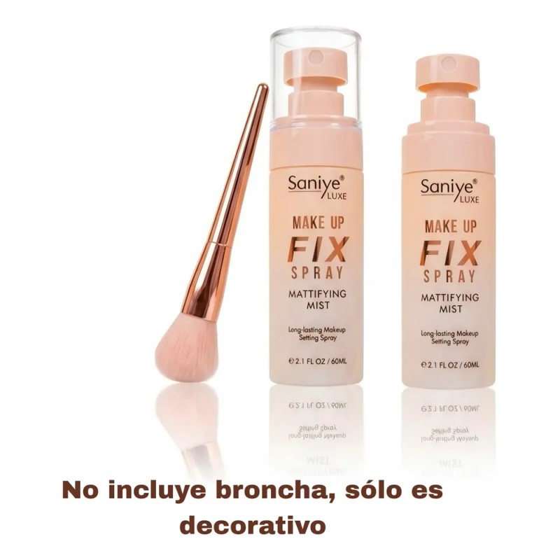 Fijador De Maquillaje Saniye Luxe 60ml Larga Duración.