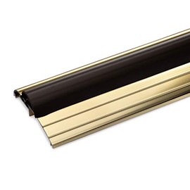 3 FT - Gold Anodized Aluminum with Lifetime Guarrante Vinyl Seal Threshold 3 1/4" Wide