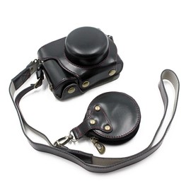 SIUTATDSH Camera Case, PU Leather, Suitable for Olympus PEN E-P7 E P7 EP7 Case, Liner Case, Camera Holder, Shockproof and Convenient, Black, Classic