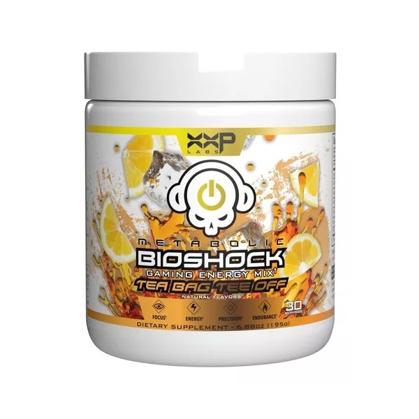 DVL XP LABS Pre Entreno Bebida Energizante Bioshock 30 Srv Energy/focus Sabor Tea Bag Tea Off