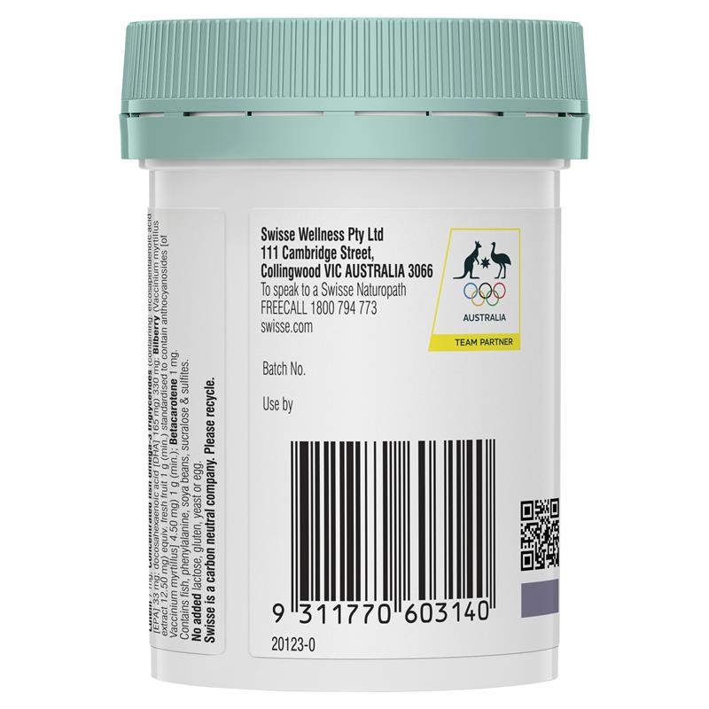 Swisse Kids Eye Health 30 Capsules (Expiry 5/26)