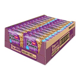 Nissin Top Ramen, Hot & Spicy Beef Flavor, The Original Instant Ramen, 3oz. (24-Pack)