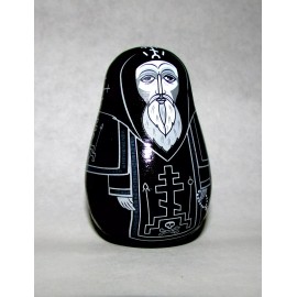 Christian Roly-Poly Souvenir Tumble Weeble Doll Nevalyashka Schemamonk Monk