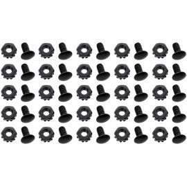 OER 1959-68 Impala, Biscayne & Bel Air Rivet Head Bolt w/Nut Set of 25 - Black