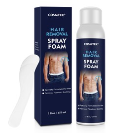 Hair Removal Spray Foam for Men,soothing & Effective & Painless Depilatory Cream for Unwanted Male Hair,facial,Chest,Back.(5oz)