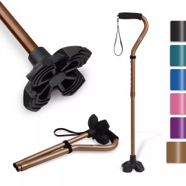 KINGGEAR F1 Walking Cane For Women & Men Lightweight & Sturdy Offset Walking St