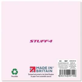 Stuff4 Auntie 100th Birthday Card - Pink & Purple Glitter Balloons - Happy Birthday Cards for 100 Year Old Aunt from Nephew Niece 145mm x 145mm