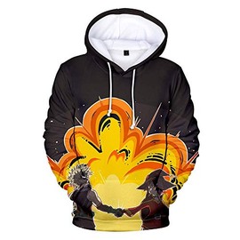 Cosplay Life MHA Cosplay Hoodie Boku Anime Drawstring Pullover Sweater Kangaroo Pockets For Unisex Adult (I, L)
