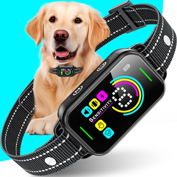 Bark Collar, DINJOO Dog Bark Collar, Auto Barking Collar Rechargeable