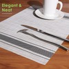 Lucas Forest Kitchen Placemat Set 6, Vinyl Table Protector Dining