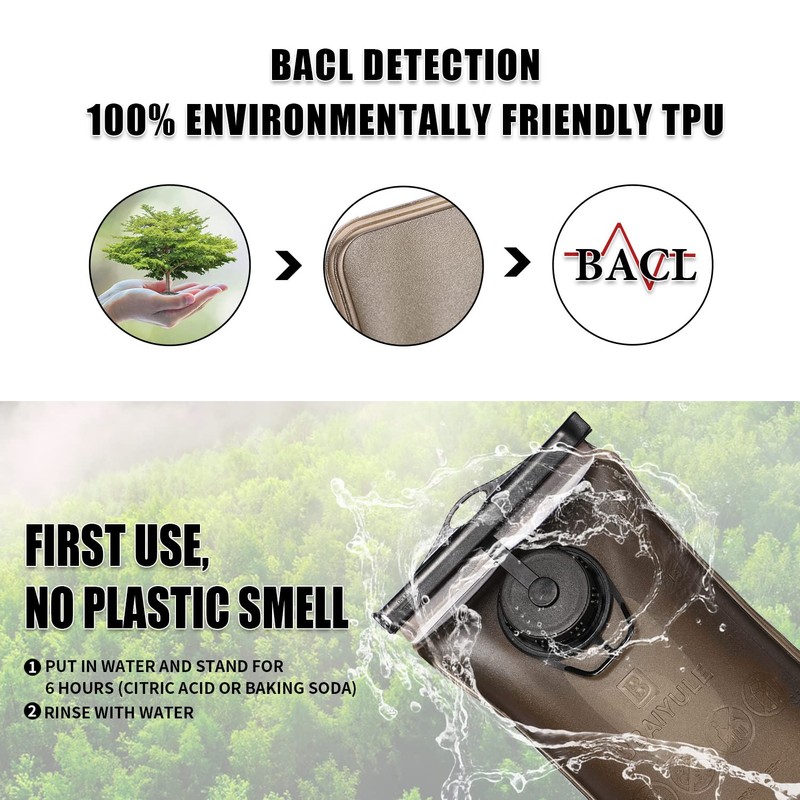 Hydration Bladder 2L/3L, Hydration Backpack BPA Free & Tasteless Hydration