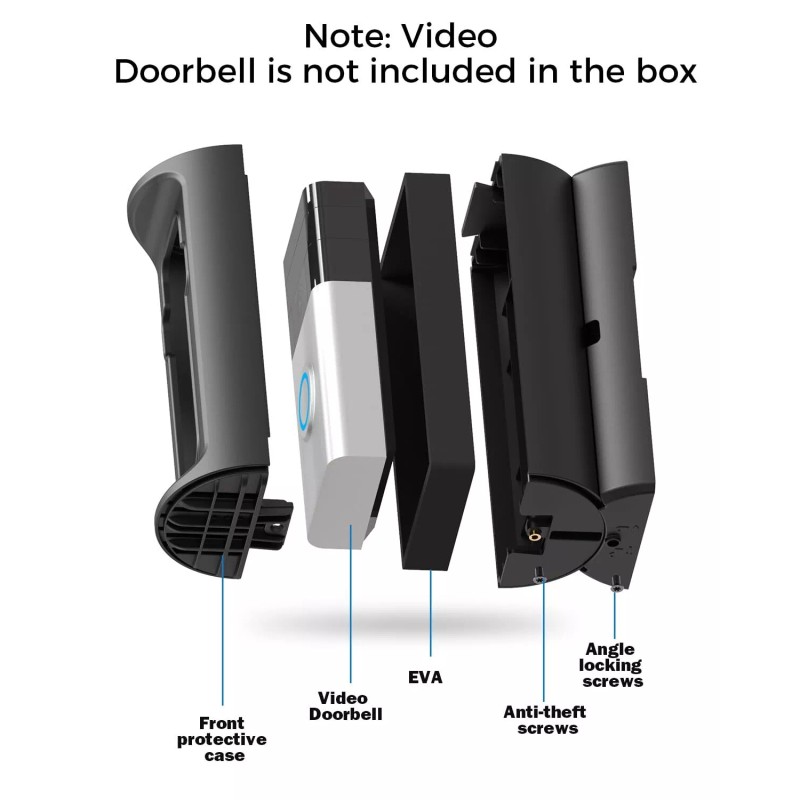 KMOUANTS Adjustable Angle Mount for Ring and Blink Video Doorbells