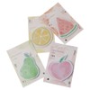 GetCoupon 4 Pads Cute Fruit Cartoon Sticky Notes, Kawaii Sticky