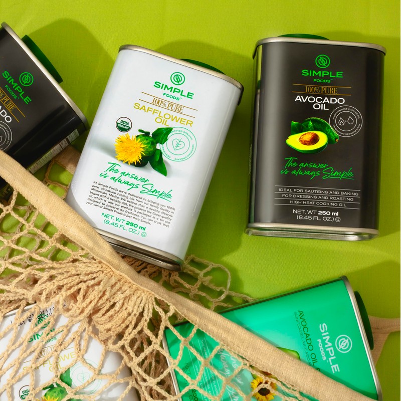 Simple Foods Avocado Blend Oil - High Oleic Content, Low