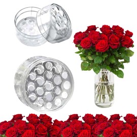 NAMIC 2 Pieces Transparent Spiral Handle Holder for Flowers, Ikebana Handle Holder, 2 Specifications, Spiral Bouquet Stem Holder, Spiral Ikebana Handle Holder for DIY Flower Holder