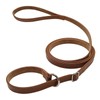 WYuZe Leather Slip Lead Dog Leash 6 FT, 5/8" Wide