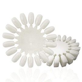 Honbay 20 piezas de plástico 18 puntas de muestras de uñas postizas, para decoración de uñas, para manicura