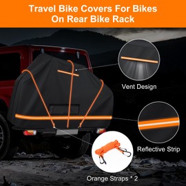 Bike Cover for 1 Bikes on Rack Bicycle Cover for Transport Outdoor Storage