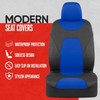 Motor Trend AquaShield Waterproof Front Seat Covers, Blue Seat Covers