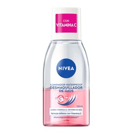 NIVEA Desmaquillante Bifásico de Ojos con Vitamina C, 125 ml Iluminador Waterproof