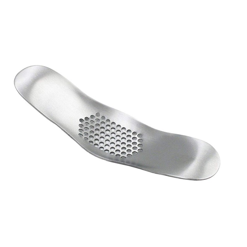 ToSSme Garlic Rocker Crusher Mincer Press Dishwasher Safe, Stainless Steel