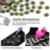 Beadsland Hotfix Rhinestones, 1440pcs Flatback Crystal Rhinestones for Crafts Clothes