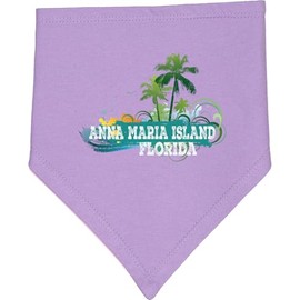 inktastic Anna Maria Island Florida Baby Bandana Bib Lavender and Pink 29b04