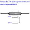 Gebildet 10pcs Plastic Reed Switches + 10pcs Glass Reed Switch),