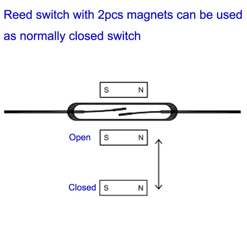 Gebildet 10pcs Plastic Reed Switches + 10pcs Glass Reed Switch),
