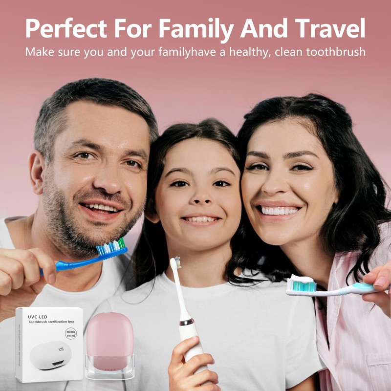Toothbrush Covers Case San itizer and Holder with Light,Toothbrush Covers