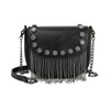 Women's Small Studs Rivet Crossbody Handbag Fashion Shell Shape Shoulder