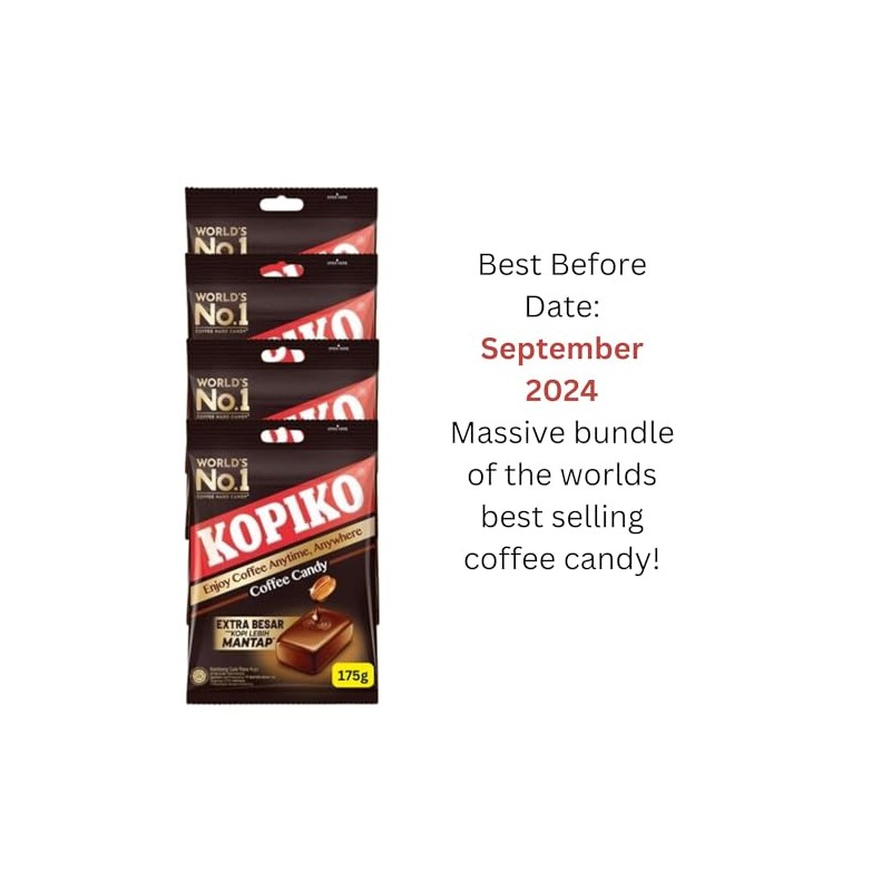 Coffee Candy Bundle Containing Kopiko Coffee Candy 175g Bundle x