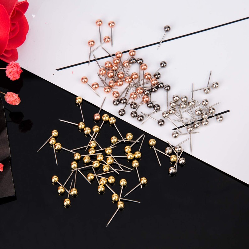 AIEX 1000 x map pins, pin needles, thumb tacks for