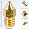 SAHENITEANA 37Pcs 3D Printer Nozzles Brass MK8 Extruder Nozzles Heat
